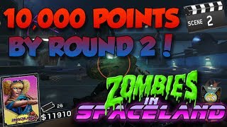 How To Get 10000 Points By Round 2  Zombies In Spaceland [upl. by Gillman]