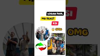 Mr Beast KSI Logan Paul Auto Ride 🤯 shorts mrbeast loganpaul ksi [upl. by Anawek]