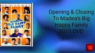 Opening amp Closing To Madeas Big Happy Family 2011 DVD [upl. by Leavitt]