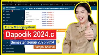 Cara Mengerjakan Dapodik 2024c Sampai Selesai [upl. by Etiuqram344]