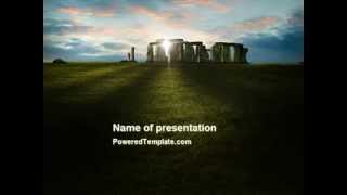 Stonehenge PowerPoint Template by PoweredTemplatecom [upl. by Aramanta684]