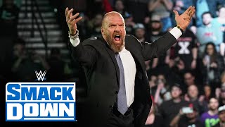 Triple H announces the return of the WWE Draft SmackDown April 7 2023 [upl. by Elodea]