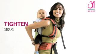 Anmol Baby Carriers  Back Carry Position [upl. by Aruabea656]