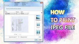 how to print jpeg file [upl. by Narol126]