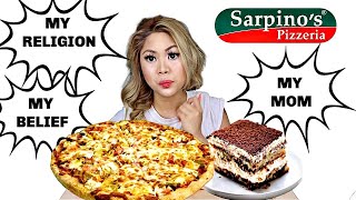 SARPINOS PIZZA MUKBANG [upl. by Abran335]