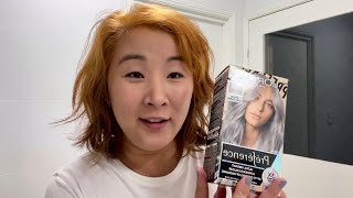 Can this L’Oreal Silver Grey boxed dye save my yellow orange hair [upl. by Conard116]