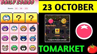 Tomarket Airdrop Daily Combo 23 October  Tomato Daily Combo Today  Tomarket daily combo card [upl. by Tserrof]