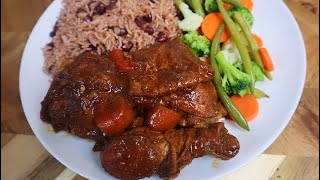 HOW MAKE JAMAICAN FRICASSEE CHICKEN😋 STEWED CHICKEN RECIPE [upl. by Akahs123]