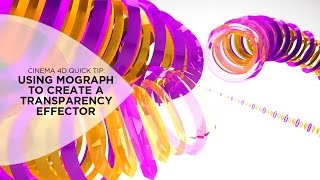 Cinema 4D Tutorial  Creating a Transparency Effector Using Mograph [upl. by Eimia520]