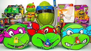 Teenage Mutant Ninja Turtles Box Unboxing ASMR Leonardo Box Lock Raphael Box Lock Donnie Box Lock [upl. by Areit]