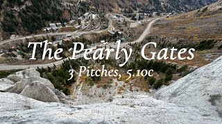 The Pearly Gates 3 pitches 510c Little Cottonwood Canyon UT [upl. by Aneer]