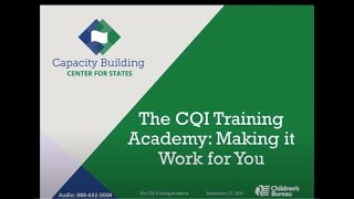 CQI Training Academy Making it Work for You audio description [upl. by Noseimaj]