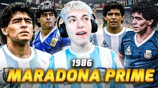 EL PRIME DE DIEGO MARADONA 1986  SKILLS JUGADAS Y GOLES [upl. by Micheil]