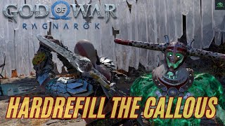 Kratos VS Hardrefill The Callous  Hardrefill The Callous Boss Fight Gameplay  God Of War Ragnarök [upl. by Wolk]