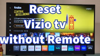 Factory Reset Vizio TV With No Remote 😮 Super Easy V505J09 [upl. by Naletak821]