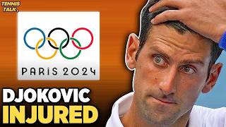 Djokovic Injury at Paris Olympics 2024  Tennis News [upl. by Drarej655]