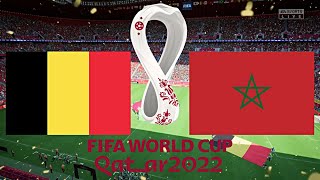 BELGIEN vs MAROKKO  GRUPPE F  WM 2022 QATAR [upl. by Ferna]