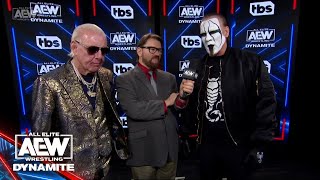 The Icon Sting amp Ric Flair announce where Revolution will be held  112923 AEW Dynamite [upl. by Maryly]