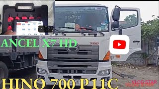 ANCEL X7 HD Compatible for HINO 700 SS2P P11C Engine [upl. by Auhsej]