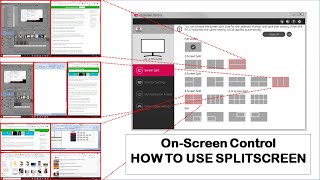 LG OnScreen Control amp Split Screen installation amp usage  Windows 10 [upl. by Fitzger]