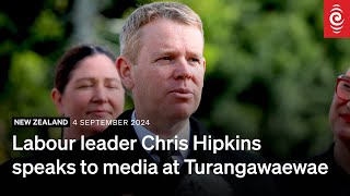 Labour leader Chris Hipkins speaks to media at Turangawaewae  4 September 2024  RNZ [upl. by Elery]