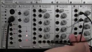 Ring Modulation of Basic Waveforms with Doepfer A114 Ring Mod [upl. by Colner424]