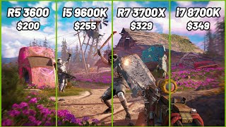 AMD Ryzen R5 3600 vs i5 9600K vs R7 3700X vs i7 8700K Test in 9 Games [upl. by Essie]