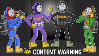 Thomas VS Content Warning  Robot Trains Animation soloanimation [upl. by Abil]