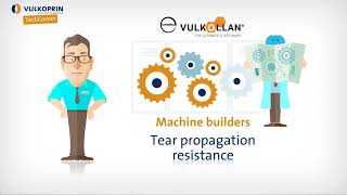 Vulkollan Tear strength and tear propagation resistance  Animated Lecture by Vulkoprin [upl. by Eiahpets815]