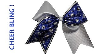 How To Use Holographic Spangle Cheer Bow Transfers [upl. by Glovsky]