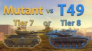 WOT Blitz Face Off  Mutant vs T49 [upl. by Lamprey]