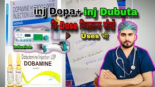 InjDopa dubuta ki dose calculation  inj dopa dubuta ki infusion dose  emergency injection dose [upl. by Ardnohs]