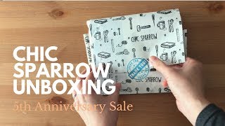 Chic Sparrow Unboxing 5th Anniversary Sale  A6 Deluxe Nightingale [upl. by Auohc]