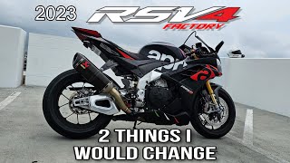 Awesome 2023 Aprilia RSV4 Factory Time Attack [upl. by Hugo]