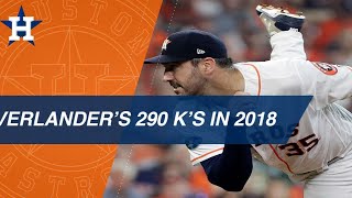 Verlanders 290 Ks in the 2018 season [upl. by Pendleton]