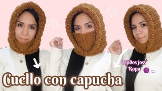 Cuello con capucha tejido a crochet  tejidos joss ropa [upl. by Nnaeed]