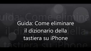 Guida Come eliminare i suggerimenti della tastiera su iPhone [upl. by Amary]