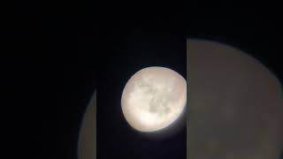 The moon through a Tasco novice telescope [upl. by Lihp]