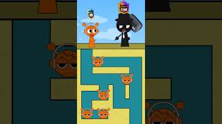 Help Catnap level up rank 9999 to defeat Black in Incredibox Sprunki Game [upl. by Arni]