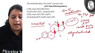 The antifertility drug quotNovestrolquot can react with JEE Main2020 S [upl. by Adnertal]