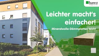 Leichte Dämmplatten aus Mineralwolle für eine leichtere Verarbeitung [upl. by Gale]