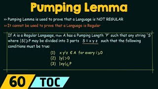 Pumping Lemma For Regular Languages [upl. by Shamma133]