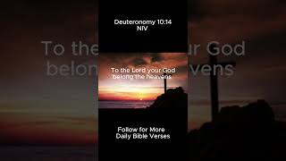 Daily Verse 82 Deuteronomy 1014 bible dailyverse god christian christianity shorts viral [upl. by Aurore]