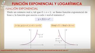 FUNCIÓN EXPONENCIAL [upl. by Charisse479]