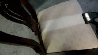 How to professionally clean an upholstered dining room chair [upl. by Okoyk794]