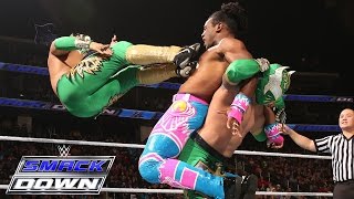 Lucha Dragons vs Kofi Kingston amp Xavier Woods of The New Day SmackDown Dec 17 2015 [upl. by Betteann]