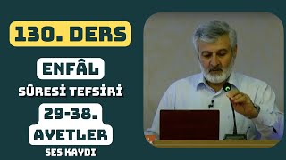 130 Ders Ses Kaydı  Enfâl Sûresi 2938 Tefsiri  Abdurrahman Ateş 2016 [upl. by Haya]