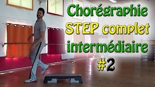 Chorégraphie step intermédiaire 2  STEP complet français  Apprendre le step [upl. by Ballinger64]