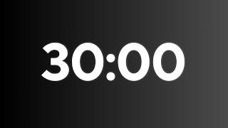 30 Minute Countdown Timer with Alarm ⏰  Focus amp Productivity [upl. by Ronnica]