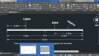 How to Analyze and draw bending moment and shear force diagrams with EngiLab Beam2D [upl. by Anerdna]